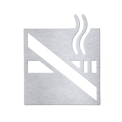 Табличка "Курить запрещено" Bemeta Hotel блестящая 111022052, Нержавеющая сталь