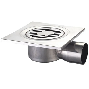 Душовий трап із нержавіючої сталі Mixxus Drain-04-15x15-90 кутове відведення MI3420