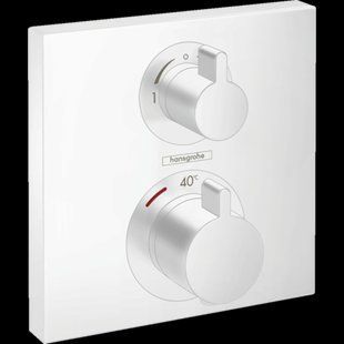 Термостат для душу Hansgrohe Ecostat Square matt white 15714700
