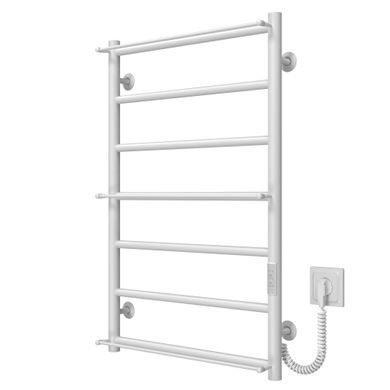 Електрична рушникосушка Deffi Ladder П7 500x800 нержавіюча сталь WD03 праве підключення білий C.LK.80.50.7.E.W.R.3