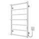 Електрична рушникосушка Deffi Ladder П7 500x800 нержавіюча сталь WD03 праве підключення білий C.LK.80.50.7.E.W.R.3