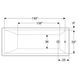 Ванна акриловая Geberit Selnova Square 170x70 554.384.01.1 + ножки, Белый