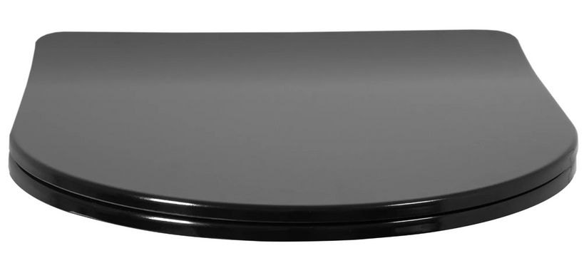 Сиденье для унитаза Rea Flat black REA-C6003, Черный
