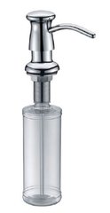 Дозатор жидкого мыла встраиваемый латунь/пластик 300 мл Gappo G403 1/30, Хром