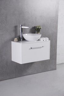 Тумба с умывальником Fancy Marble Fiji-80 Б Mo, Белый
