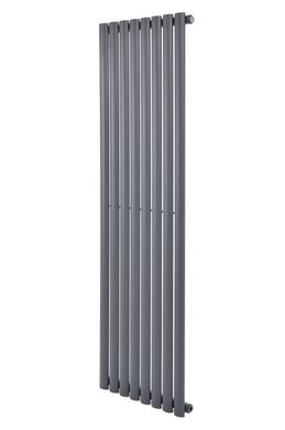 Вертикальний дизайнерський радіатор опалення Arttidesign Rimini 8/1500 сірий, Антрацит