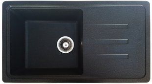 Кухонная мойка Romzha Trei 78 Antracit RO48102, Черный