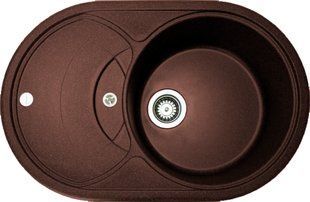 Кухонная мойка Adamant Shell 770x495x200 mokko 251223, Коричневый