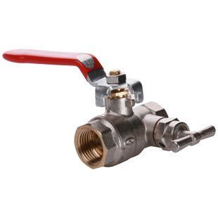 Кран шаровый полнопроходной со спускником воздуха Solomon 1/2&Prime; B1018