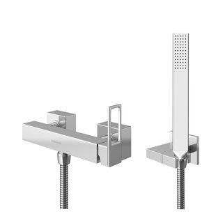 Змішувач для душу Kohlman Nexen chrome настінний KPL-QW120U, Хром