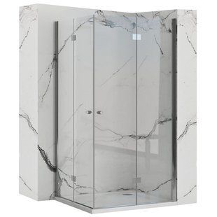 Душевая кабина Rea Fold N2 80x80 REA-K9990, Хром, Универсальная, прозрачный