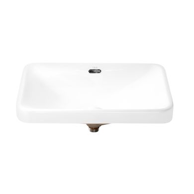 Умывальник Qtap Jay 590х400х175 White с донным клапаном QT0711K306W, Белый