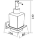 Дозатор для жидкого мыла Mexen Arno хром MEX-70207388-00, Хром