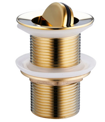Донный клапан для раковины Mexen click-clack Gold без перелива, поворотный MEX-79913-50, Золотой