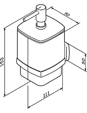 Дозатор для жидкого мыла AM.PM Gem A9036900, Хром