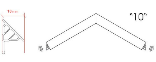 Декоративная планка Ravak 10/2000 XB452000001