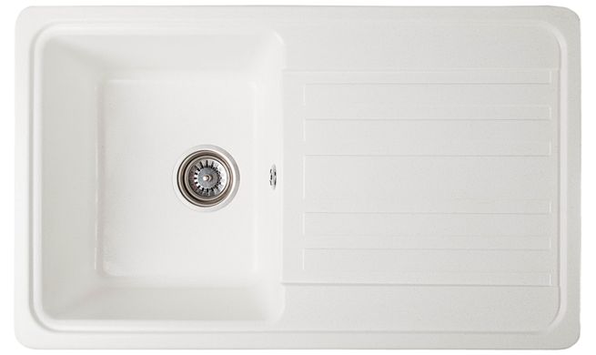Кухонна мийка Romzha Regula 76 Biela RO47957, Білий