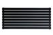 Горизонтальный дизайнерский радиатор отопления Arttidesign Livorno II G 8/800 чёрный матовый, Черный матовый