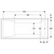 Ванна акриловая Geberit Selnova Square 170x75 554.385.01.1 + ножки, Белый