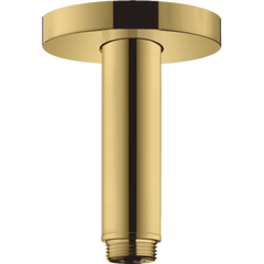 Кронштейн для верхнего душа потолочный Hansgrohe S 100 мм полированное золото Optic 27393990, Золотой