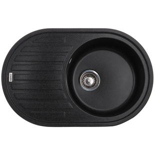 Кухонная мойка Zerix ZS-7750R-13 graphite ZX4561, Графит