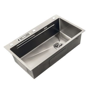 Кухонна мийка Mixxus Premium MH7545-SET-05 Nano-Silver MX9634, Нержавіюча сталь