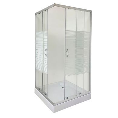 Душевая кабина Bravo Odra 90W.Line 000020456, Хром матовый, интимато, хром матовый