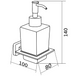 Дозатор для жидкого мыла Mexen Arno Black MEX-70207388-70, Черный матовый