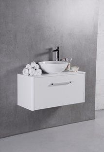 Тумба с умывальником Fancy Marble Fiji-90 Б Mo, Белый