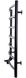 Електрична рушникосушка Unio LD EL 700-500-7 BLK Драбинка Дуга, Чорний матовий, Ліве, Механічний