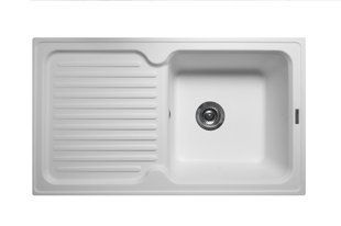Кухонная мойка гранитная Miraggio Orlean white 861x496x210 00209002, Белый