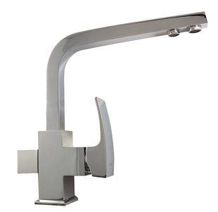 Смеситель для кухни Г-образный с подключением фильтра &Oslash;35 Gappo 1/8 G4307, Хром