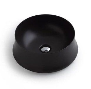Умивальник Simas Sharp 42 см круглий Blak matt SH02 blak matt, Чорний матовий