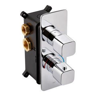 Термостат скрытого монтажа Qtap Votice 65T105NGC, Хром