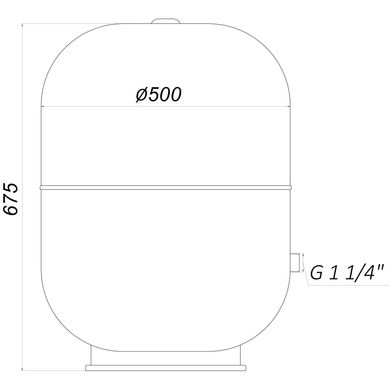 Гідроакумулятор з фіксованою мембраною 105 л Zilmet Hydro-Pro 10bar (11A0010500)