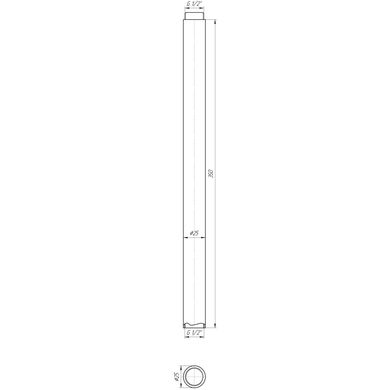 Трубка для подовження штанги Globus Lux ST300-tube 000016860, Нержавіюча сталь