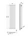 Дизайнерский вертикальный радиатор отопления Arttidesign Rimini 6/1500 белый матовый, Белый матовый