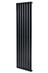 Вертикальный дизайнерский радиатор отопления Arttidesign Livorno 7/1600 чёрный матовый, Черный матовый
