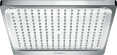 Верхній душ Hansgrohe Crometta E 240 1jet EcoSmart 9л/хв білий хром 26727000, Хром