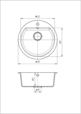 Кухонная мойка Romzha Kolo Grafit RO48663, Графит