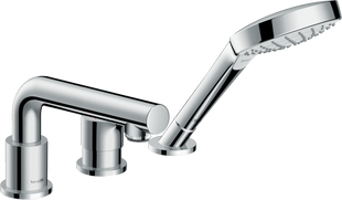 Змішувач Hansgrohe Talis S врізний на край ванни на 3 отвори 72417000, Хром