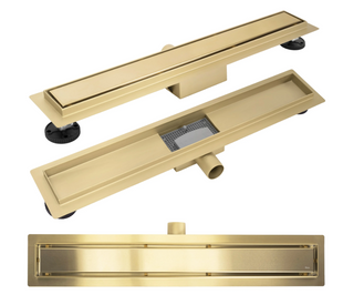 Душовий канал Rea Neox 80 см brushed gold REA-G4894