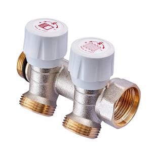 Колектор з регулюючими вентилями на Roho 2 вих. R809-02 - 3/4"x3/4" Ek RO0249