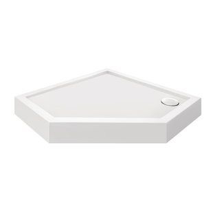 Душевой поддон Qtap Diamond 301112 100x100x12 см + сифон, Белый, Универсальная, Белый, белый, мелкий (до 20 см)