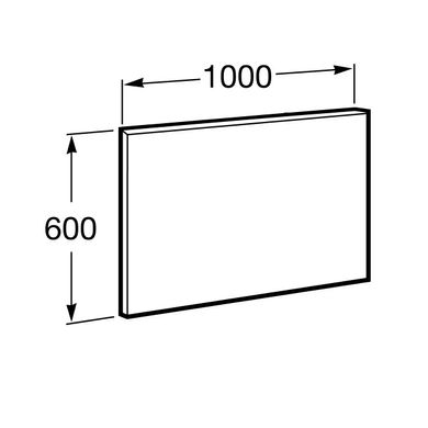 Дзеркало для ванної кімнати Roca Victoria Basic 100 см A812329406