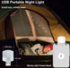 Портативна світлодіодна USB лампа 1w міні світильник підсвічування ліхтарик нічник (холодне світло), Білий