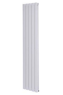 Вертикальный дизайнерский радиатор отопления Arttidesign Livorno II 5/1800/340/50 белый матовый, Белый матовый