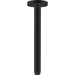 Кронштейн для верхнего душа Hansgrohe потолочный S 300 мм Matt Black 27389670, Черный матовый