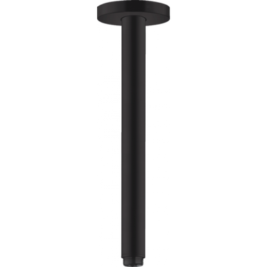 Кронштейн для верхнього душу Hansgrohe зі стелі S 300 мм Matt Black 27389670, Чорний матовий