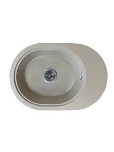 Кухонная мойка Adamant Ovale 610x420x180 Sand сахара 638223, Sand